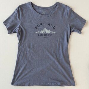 Portland Oregon Columbia T-Shirt M Periwinkle